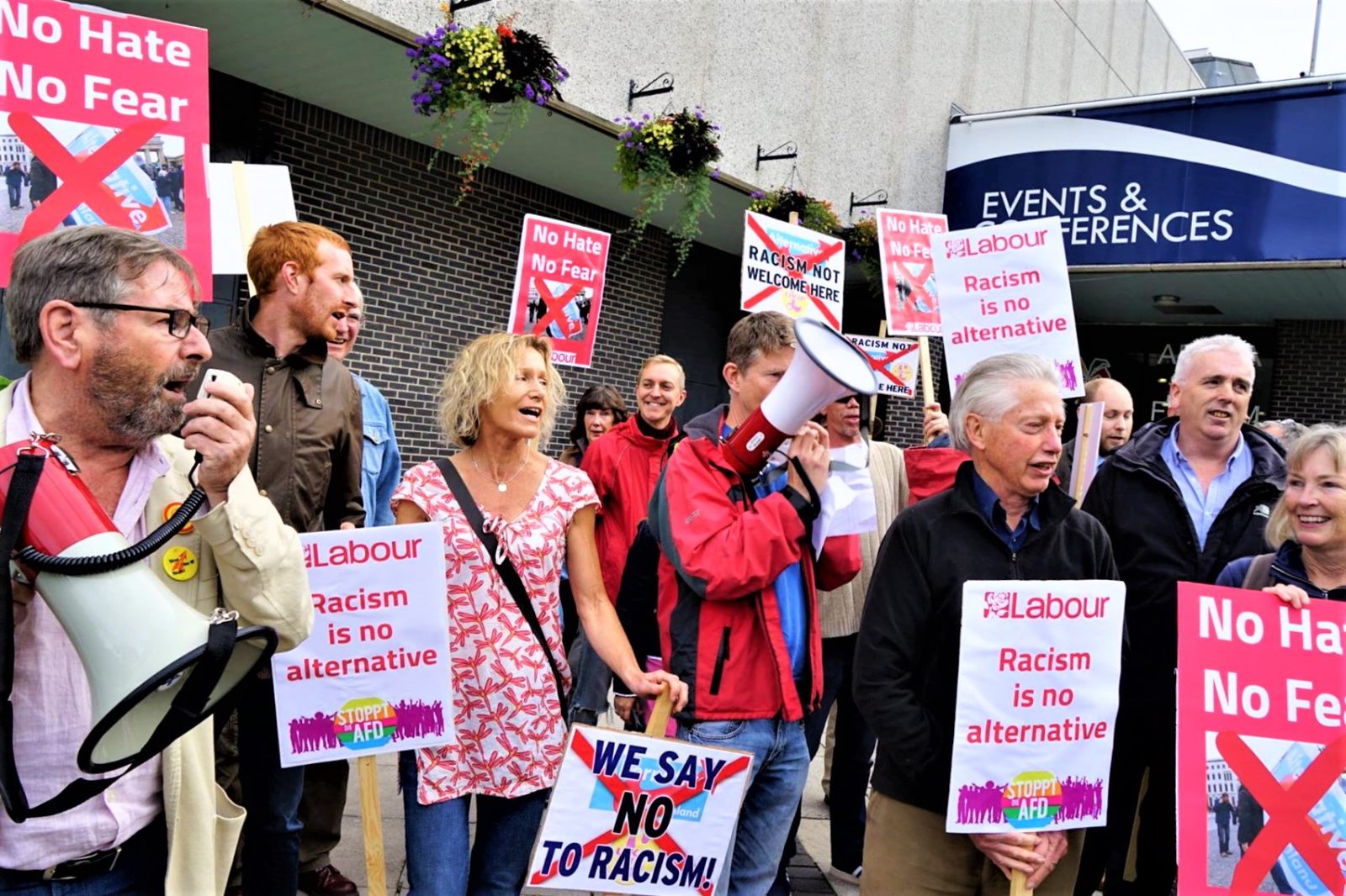 Members campaigning against racism