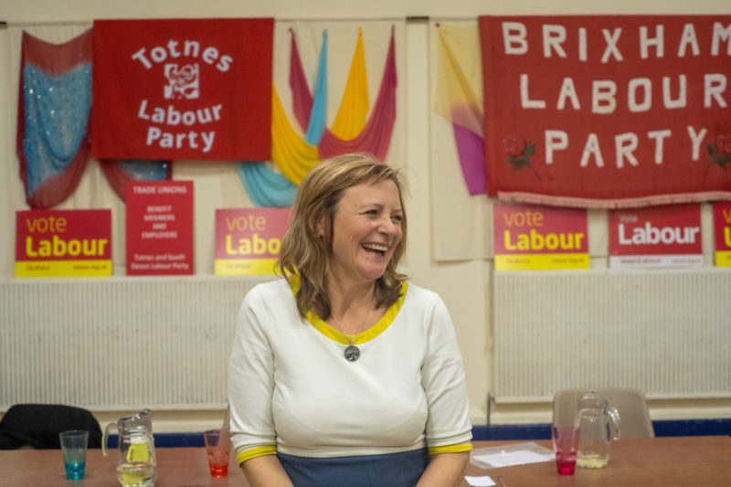 Louise Webberley at candidate selection meeting